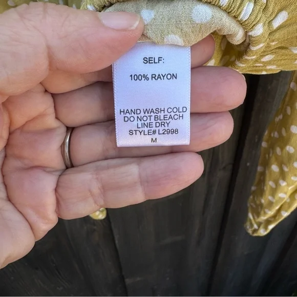 By Together Lime Tie-Front Crop Blouse 3/4 Sleeve - Picture 8 of 9